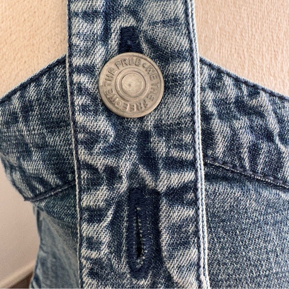We the Free Free People We the Free Denim Strappy CropTop Tank - Picture 4 of 10
